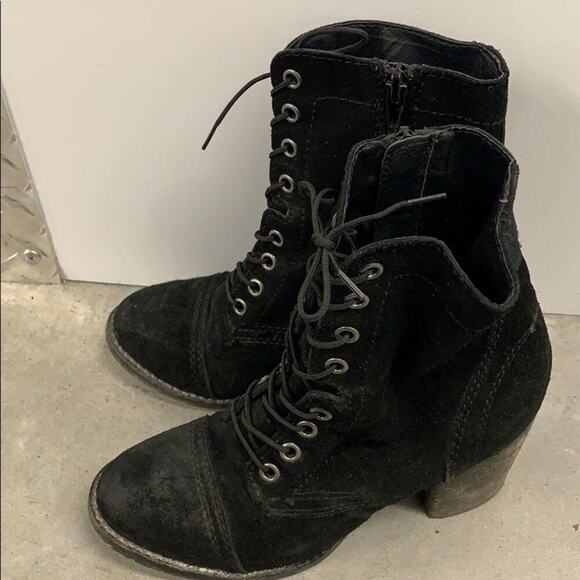 STEVE MADDEN SUEDE BOOTS GRETELL Size 5.5 - Picture 2 of 7